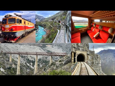 Europe's most spectacular Mountain Railway: (Beograd-) Bijelo Polje - Bar, Montenegro by Local Train