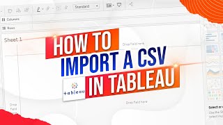 How to Import a CSV file in Tableau  Using a Text File Option