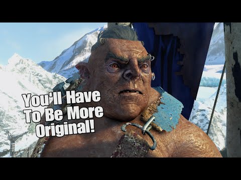 Follower Uruk Tells Talion He's Unoriginal And Needs To Improve - Shadow Of War