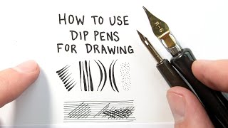 How to Use Dip Pens for Drawing, Part 1: Nibs and Nib Holder