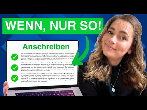 Brauche ich ein Anschreiben für meine Bewerbung? Wenn ja, dann nur so!