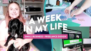 A week in the life of a SMALL BUSINESS OWNER and freelance GRAPHIC DESIGNER | Studio Vlog | 044