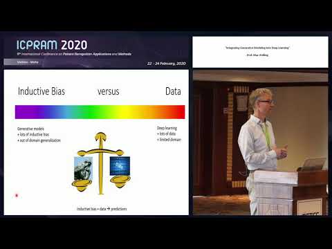 "Integrating Generative Modeling into Deep Learning" Prof. Max Welling (ICPRAM 2020)