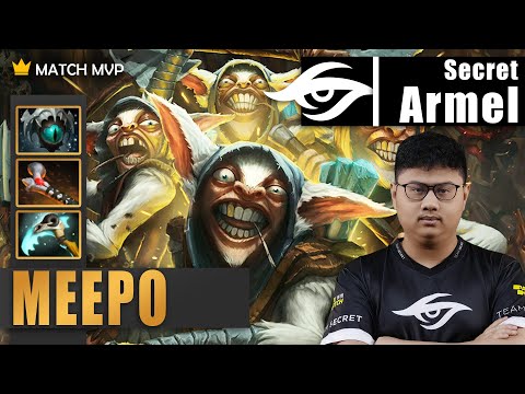 Meepo Mid | Secret.Armel | ARMEL HAS FALLEN IN LOVE WITH MEEPO 😍 SO IMBA | 7.33e Gameplay Highlights