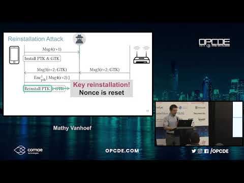 OPCDE 2018 Dubai - Improved KRACK Attacks Against WPA2 Implementations - Mathy Vanhoef