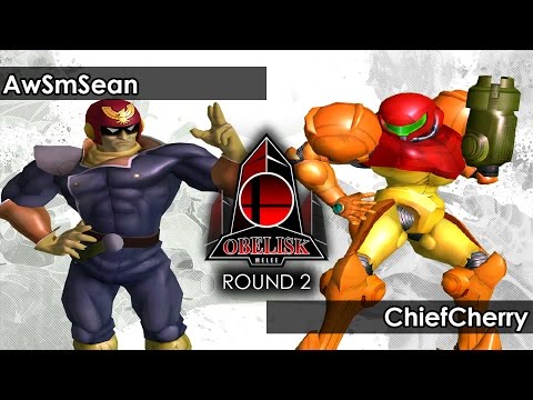 Melee: AwSmSean (Falcon) V ChiefCherry (Samus/Peach) - Obelisk 45 Tournament SSBM