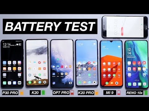 Redmi K20 vs K20 Pro, OnePlus 7 Pro, Xiaomi Mi 9, P30 Pro BATTERY DRAIN TEST