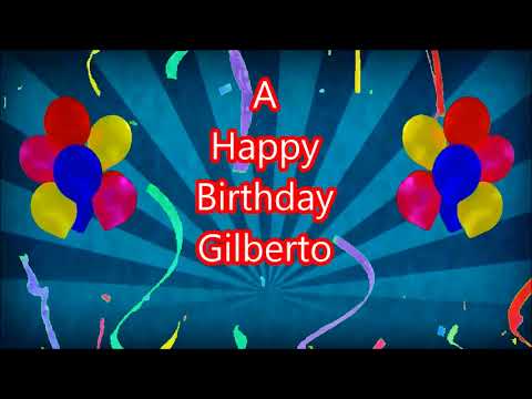 Gilberto Happy Birthday blue sunbeam