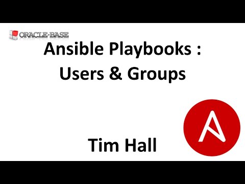 Ansible Playbooks : Users and Groups