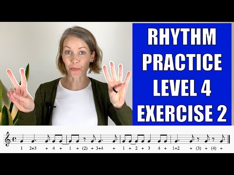 RHYTHM clapping PRACTICE: Level 4, Exercise 2!! - ADVANCED DOTTED QUARTER NOTE RHYTHMS