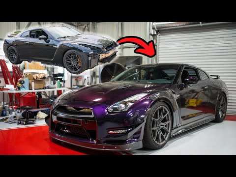 Rebuilding a R35 GTR in 17 Minutes *TRANSFORMATION*