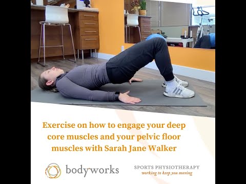 Physiotherapy exercise How to engage you deep core muscles and pelvic floor muscles