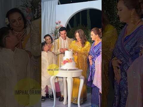 Cake Cutting Scenes!! 🍰😻😋#RandeepHooda #Bollywood #Wedding #Reception #Haryana #Manipur #Imphal