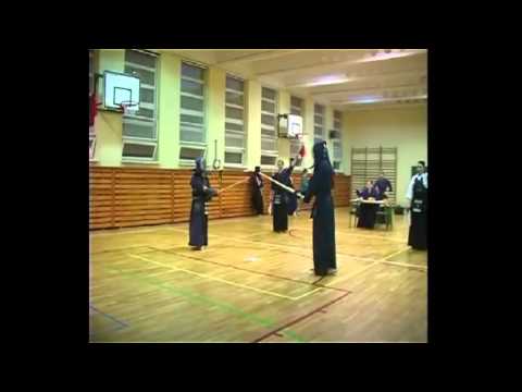 Warsaw Kendo League 2013 - April - Wierzbowski (aka) vs. Malinowski (shiro)