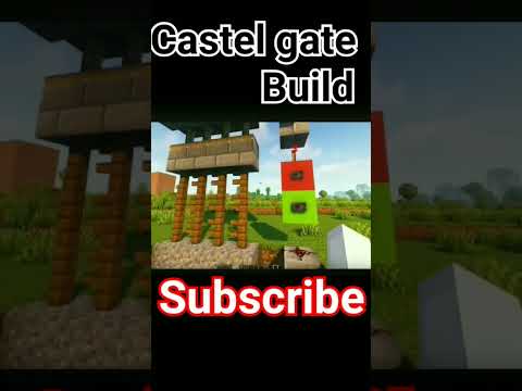 INSANE Minecraft Castle Gate Build! 😱 #shorts