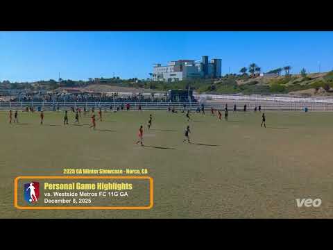 Personal Game Highlights vs. Westside Metros FC 11G GA (2025.12.08)