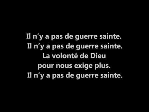 NO HOLY WAR   French & English lyrics