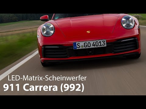 Porsche 911 Carrera (992): LED-Matrix-Scheinwerfer Test [4K] - Autophorie Extra