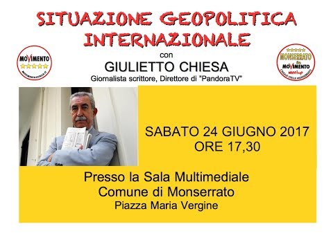 SITUAZIONE GEOPOLITICA INTERNAZIONALE, con Giulietto Chiesa.