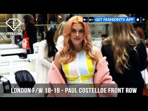 London Fashion Week Fall/Winter 18-19 - Paul Costelloe Front Row | FashionTV | FTV