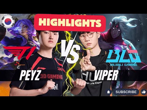 T1 Peyz vs BLG Viper HIGHLIGHTS - Peyz YUNARA vs Viper VARUS ADC - Patch 25.24 KR Ranked | lolrec
