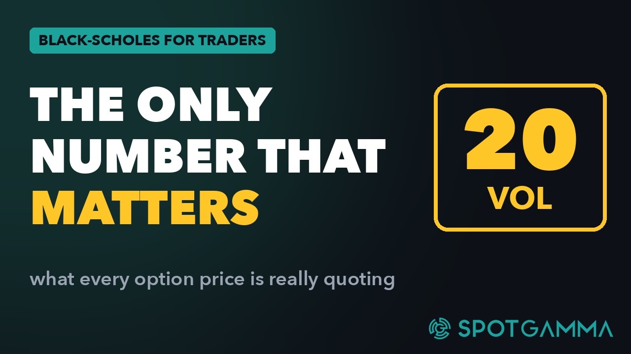 Black-Scholes for Traders: Volatility is the Only Number That Matters