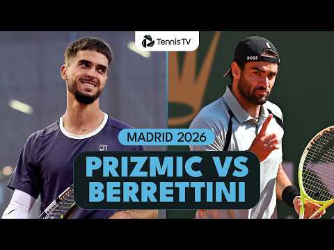 Dino Prizmic Battles Matteo Berrettini 👊 | Madrid 2026 Highlights