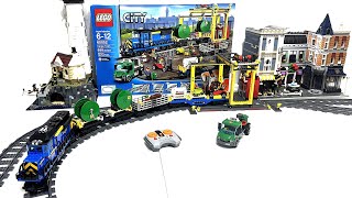 LEGO City 60052 Cargo Train – PF Mod + Light Upgrade, RC Review & Demo Run (4K)