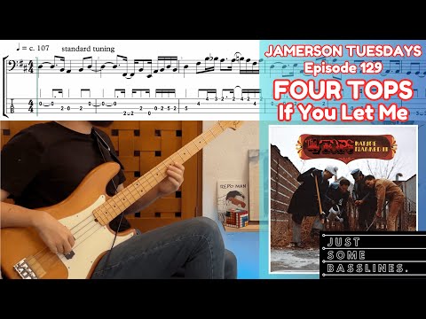 James Jamerson // Four Tops - If You Let Me // BASS COVER + TABS