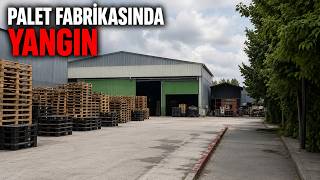Palet Fabrikasında Yangın