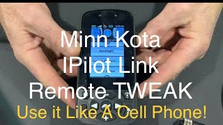 MinnKota IPilot Link Touchscreen Remote Tweak to Work Like an IPhone