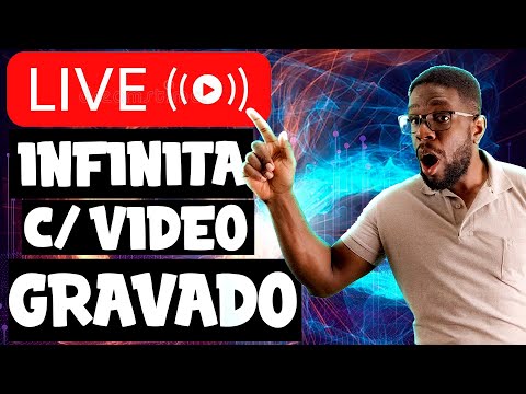 Como colocar vídeo gravado na Live/ Como fazer Live Infinita.