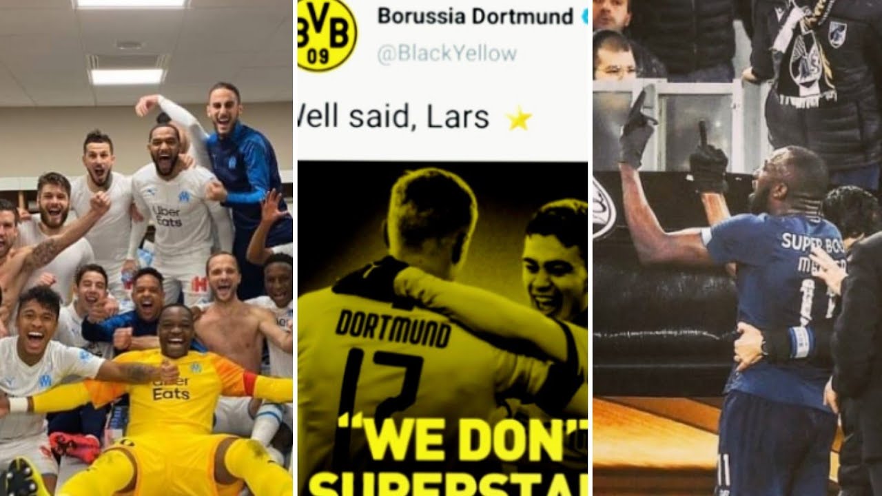Dortmund allume le PSG avant me choc demain, racisme au Portugal contre marega, om gagne encore