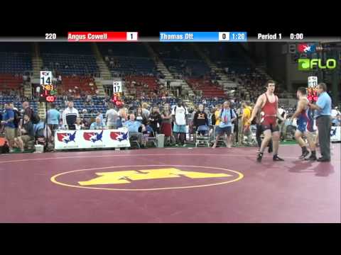 Junior 220 - Angus Cowell (Connecticut) vs. Thomas Ott (Delaware)