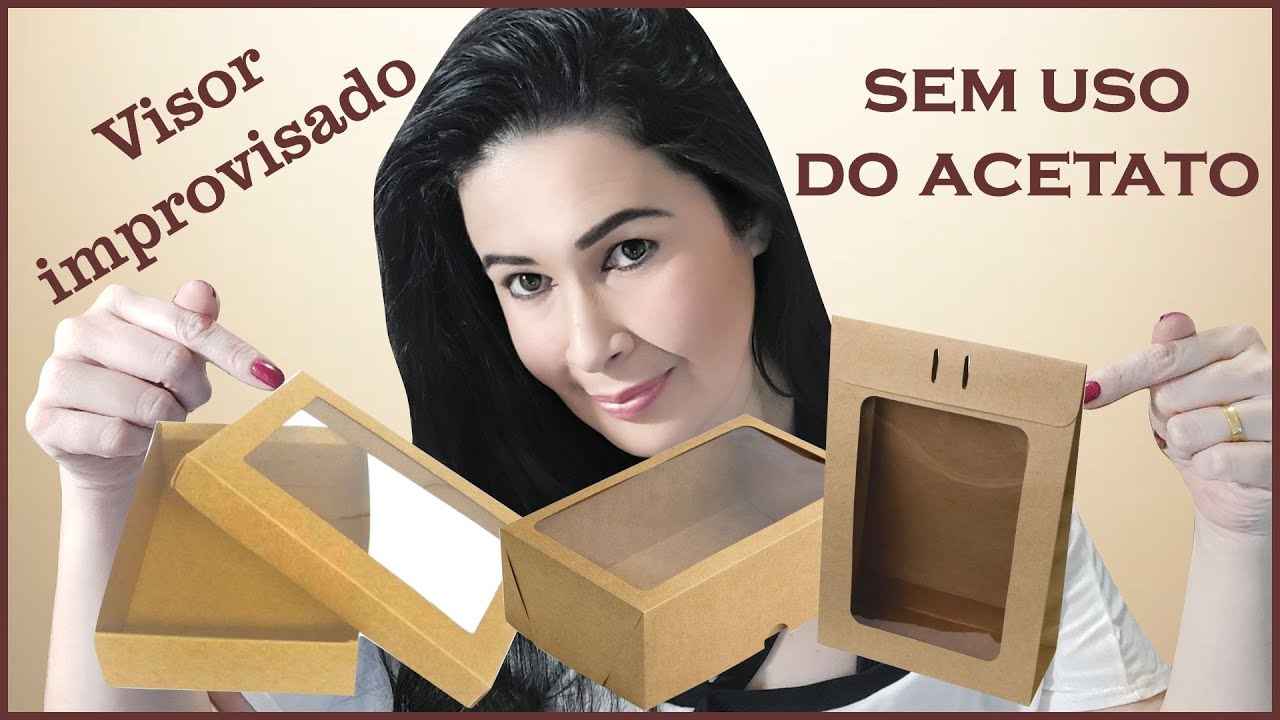 Como fazer visor para caixinha mais econômico sem usar acetato #videorápido 19