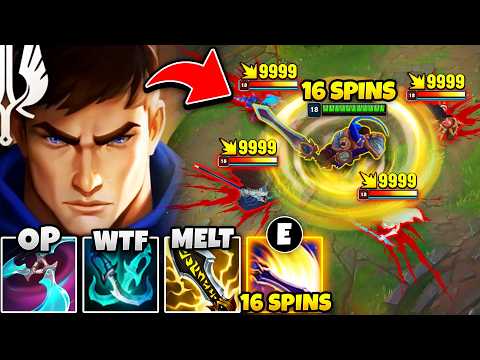 GAREN BUT I'M A LITERAL BEY-BLADE WITH 16 SPINS PER CAST! (FASTEST SPIN EVER)