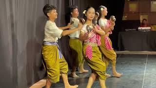 Cambodian dancing before fare circus