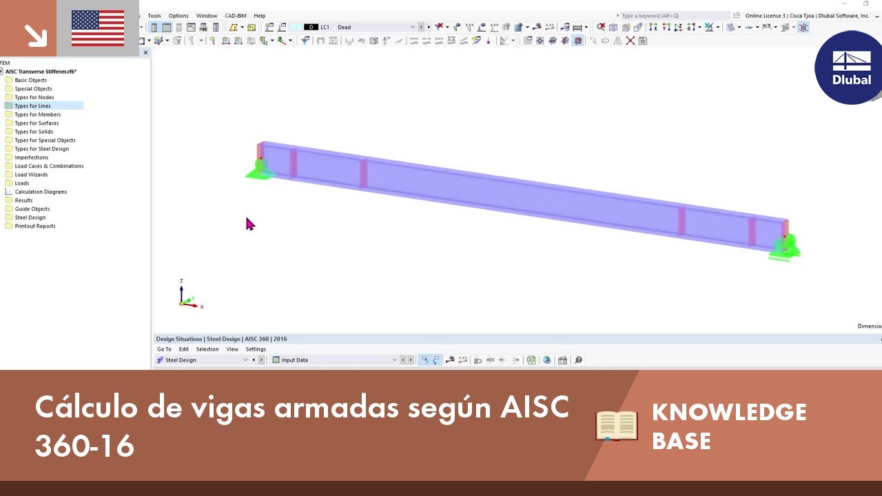 KB 001861 | Cálculo de vigas armadas según AISC 360-16