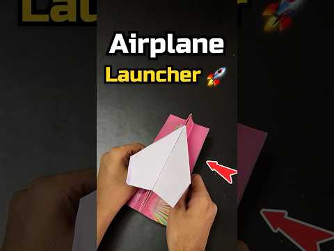 How to make paper plane launcher | paper plane |