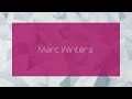 Marc Winters Appearance