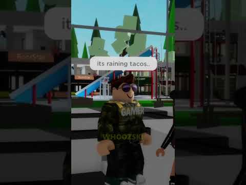 RAINING TACOS 2 SONG In Roblox 😍💘 | Sing It With Me 🎤🎶 #roblox #robloxbrookhaven #brookhaven