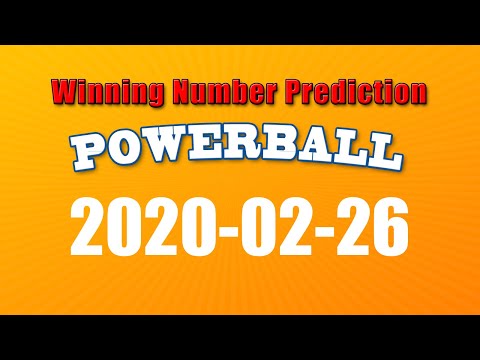 Winning numbers prediction for 2020-02-26|U.S. Powerball
