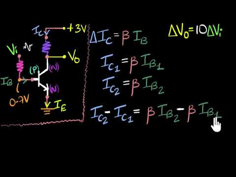 Transistor as a voltage amplifier  | Class 12 (India) | Physics | Khan Academy