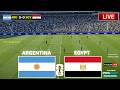 Argentina Vs Egypt Live FIFA World Cup 2026 Football Live Match Today Simulation Video Game