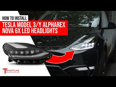 NEW AlphaRex NOVA 6x LED Projector Headlights for Tesla Model 3 / Y - Introducing & DIY Installing