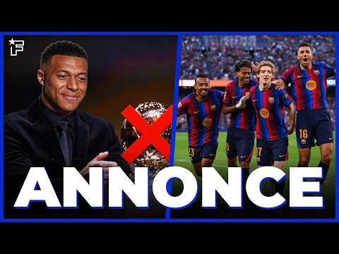 Mbappé RECADRÉ pour le Ballon d'Or, TERRIBLE nouvelle pour le Barça avant le Real | JT Foot Mercato