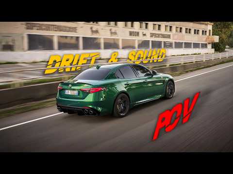 POV DRIVE - RAW DRIFT & SOUND | 2025 Alfa Romeo Giulia Quadrifoglio