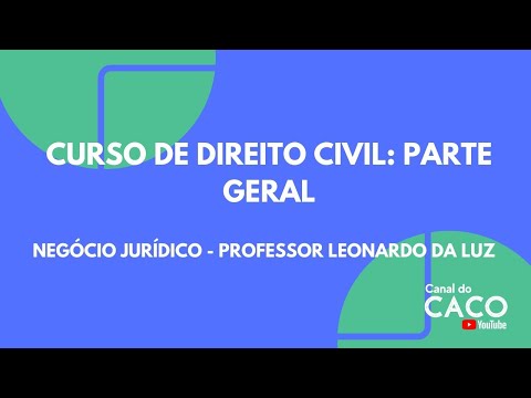 , title : 'Curso de Direito Civil I - Aula 3: Negócio Jurídico'