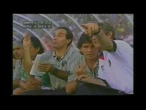 Brazil 4 - 0 Mexico (Romario hat-trick, 97)