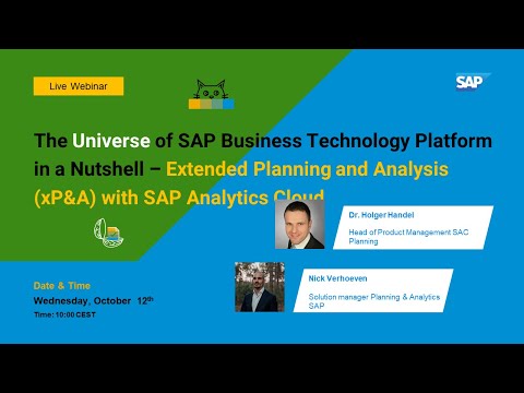 The Universe of SAP Business Technology Platform in a Nutshell – xP&A with SAP Analytics Cloud
